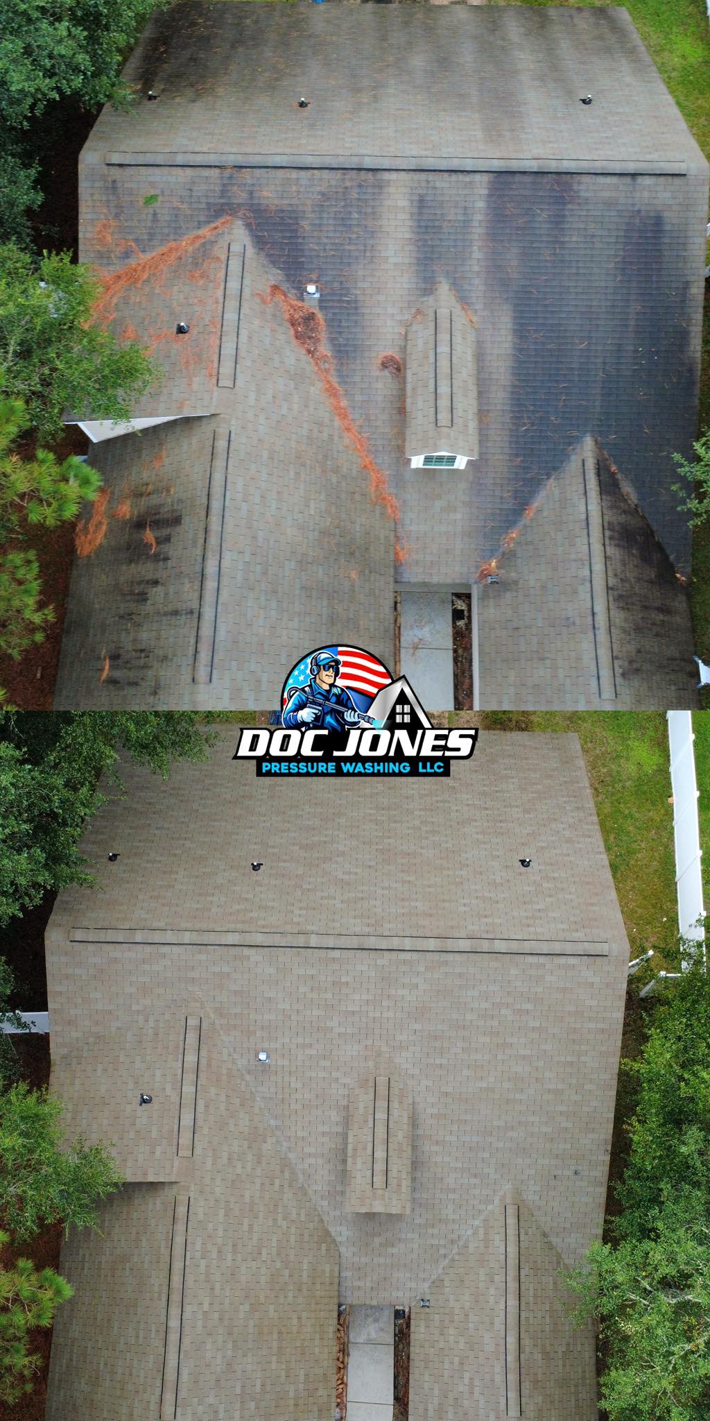 Roof Cleaning Completed in Savannah, GA